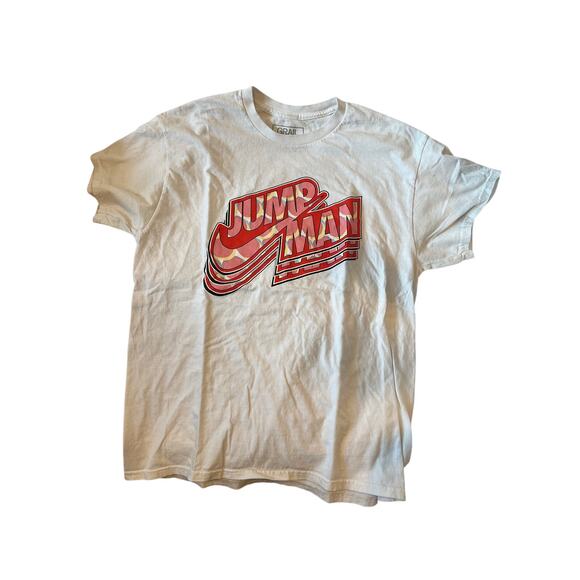 Grail Jumpman White T-shirt Mens L - Picture 1 of 3